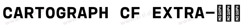 CARTOGRAPH CF EXTRA字体转换